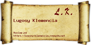 Lugosy Klemencia névjegykártya